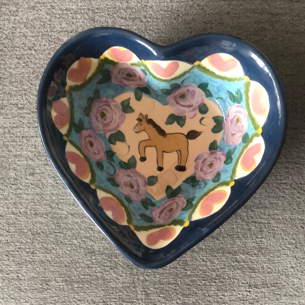 Lesal ceramics hand crafted heart shaped bowl